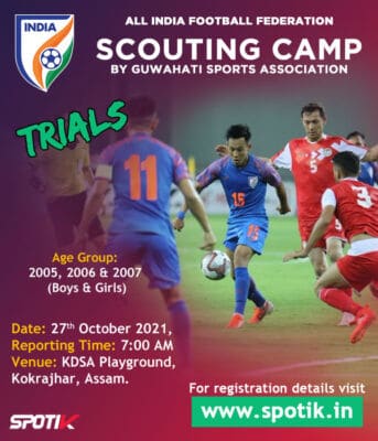 Read more about the article AIFF Scouting camp for Indian National Teams, Assam