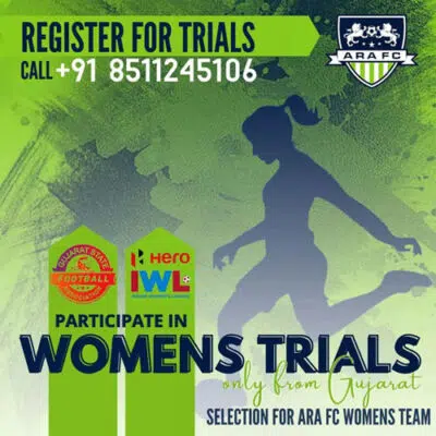 Read more about the article Selection Trials for ARA FC Women’s Team, Ahmedabad
