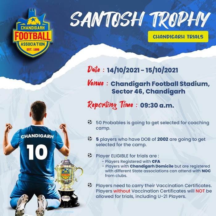 You are currently viewing Team Chandigarh Santosh Trophy Selection Trials