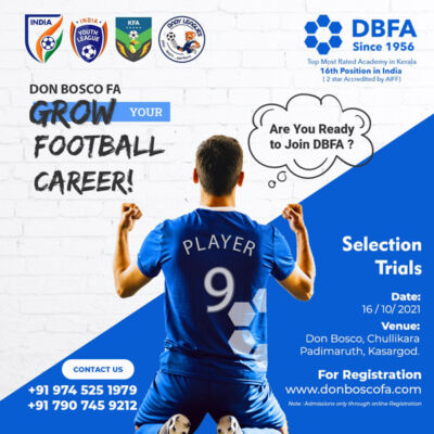 Read more about the article DON BOSCO Football Academy Trials, Kasargod