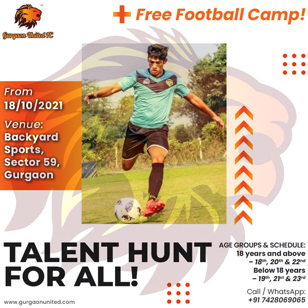 Read more about the article Gurgaon United FC Talent Hunt – Gurugram