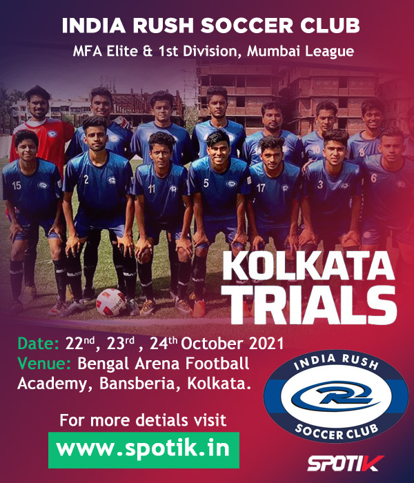 India Rush SC Football Trials, Kolkata