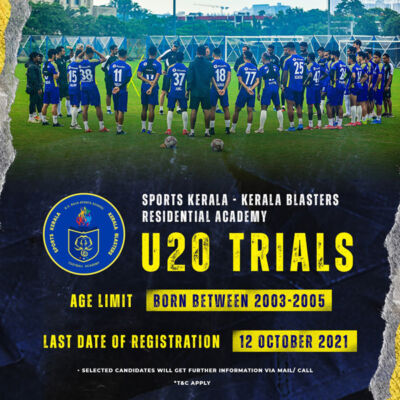 Read more about the article Kerala Blasters FC U20 Trials