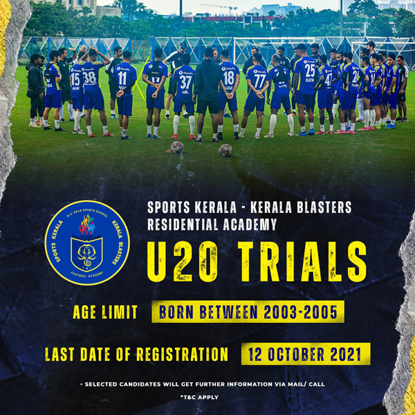 You are currently viewing Kerala Blasters FC U20 Trials