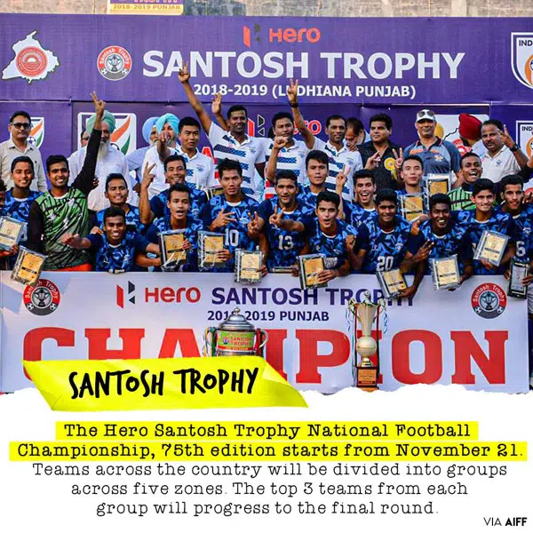 Hero 75th NFC for Santosh Trophy to be held in Malappuram from