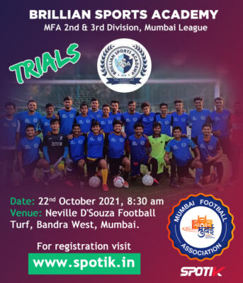 Read more about the article Brillian Sports Academy Trials, Mumbai
