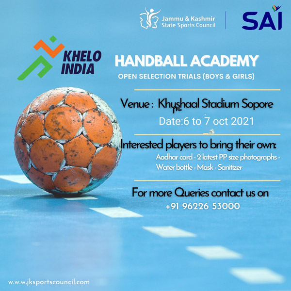 Read more about the article Handball Selection Trials for Khelo India Centre.