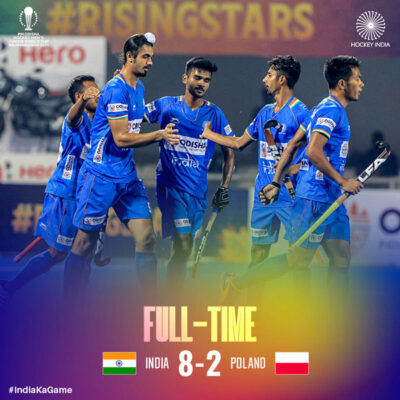 Read more about the article Hockey Men’s Junior World Cup: India reach QF after 8-2 win against Poland, to face Belgium