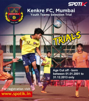 Read more about the article Kenkre FC: Youth Teams Selection Trial, Mumbai