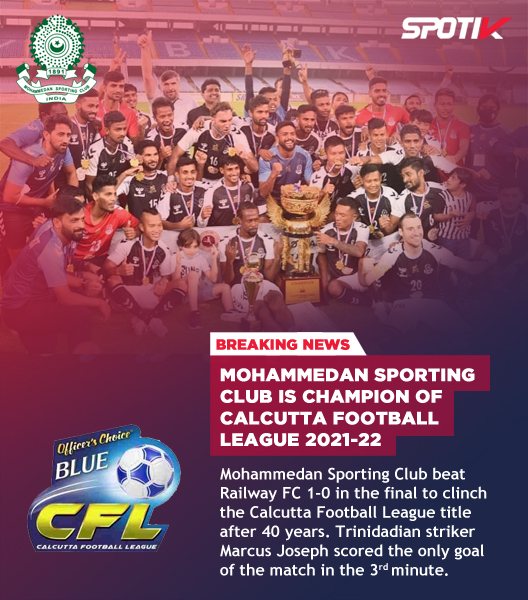 You are currently viewing Mohammedan SC lift their 12th Calcutta Football League title after four decades.