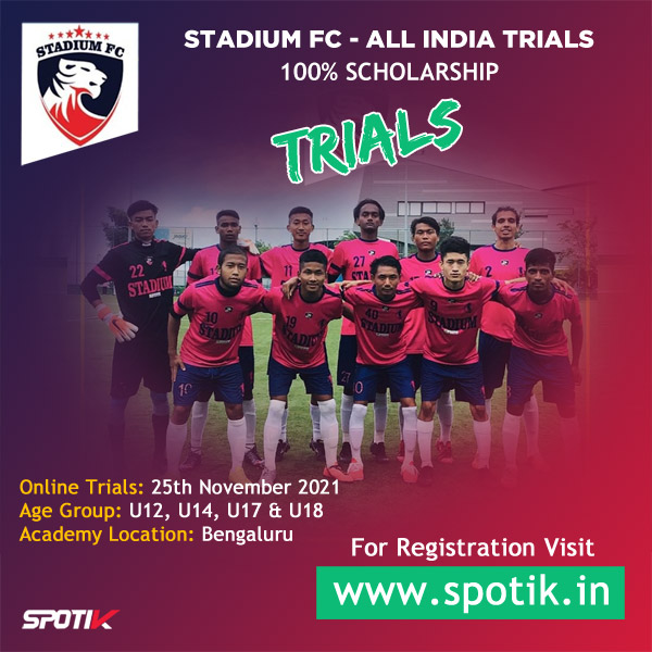 You are currently viewing Stadium FC – All India Trials for 100% Scholarship Program