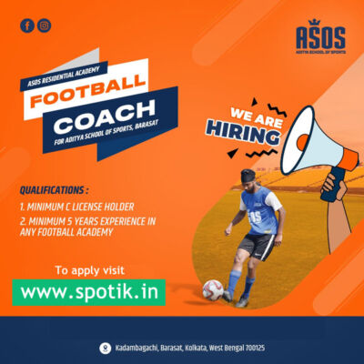 Read more about the article Aditya School Of Sports Hiring Football Coach.