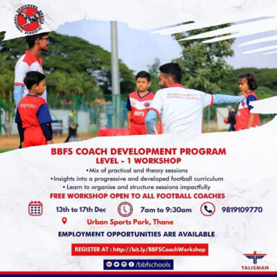 Read more about the article Openings for football coaches at BBFS, Thane
