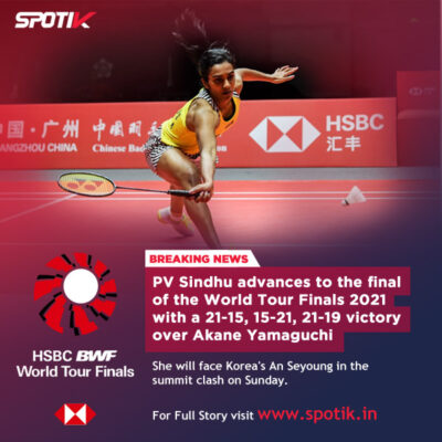 Read more about the article Olympic medalist- P V Sindhu to storm into the final at BWF World Tour Finals