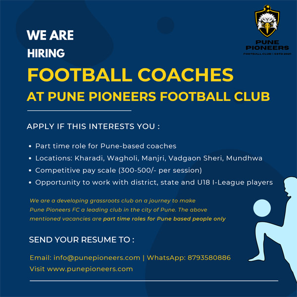 Read more about the article Hiring Football Coach at Pune Pioneers FC