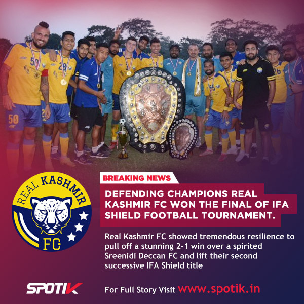 Read more about the article Highlights: Real Kashmir FC win thriller for back-to-back IFA Shield triumphs