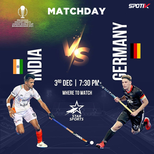 You are currently viewing Matchday India Vs Germany – Hockey Men’s Junior World Cup