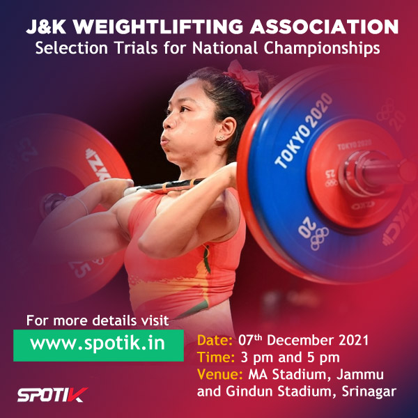 Read more about the article J&K Weightlifting Association Selection Trials. Jammu & Srinagar