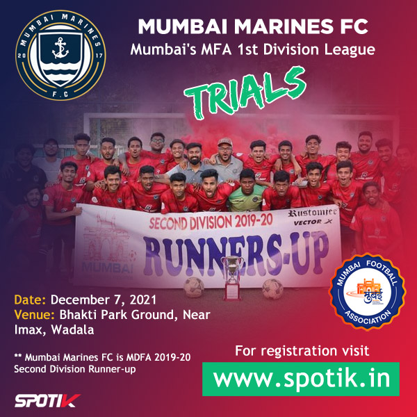 You are currently viewing Mumbai Marines FC Trials 2021-22