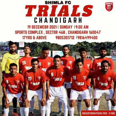 Read more about the article Shimla FC Chandigarh Trials