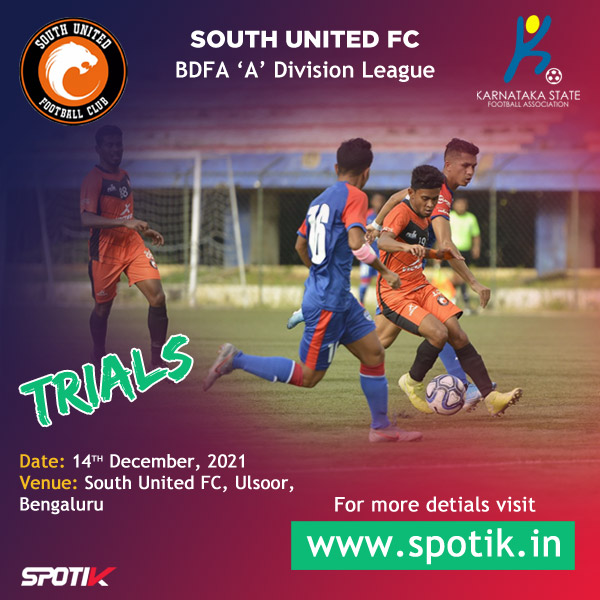 You are currently viewing South United FC Trials, Bengaluru