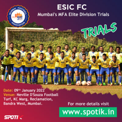 Read more about the article ESIC FC MFA Elite Division Football Trials