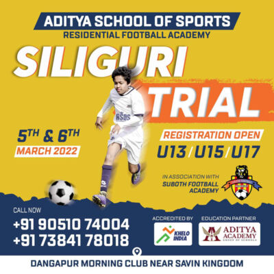 Read more about the article Aditya School of Sport- Residential Football Academy Trials, Siliguri.