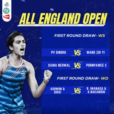 Read more about the article All England Open 2022 badminton: PV Sindhu, Saina Nehwal handed tricky draws.