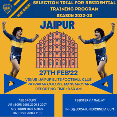 Read more about the article Boca Juniors Football School Jaipur Trials.