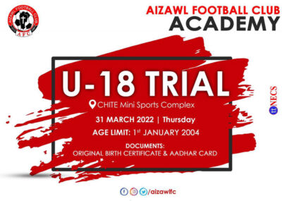 Read more about the article Aizawl FC Trials, Mizoram.