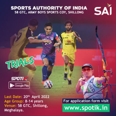 Read more about the article Sports Authority of India Football Trials, Shillong.