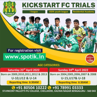 Read more about the article Kickstart FC Trials, Bengaluru