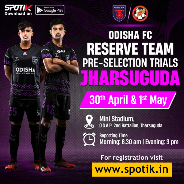You are currently viewing Odisha FC Men’s Reserve Team trials at Jharsuguda