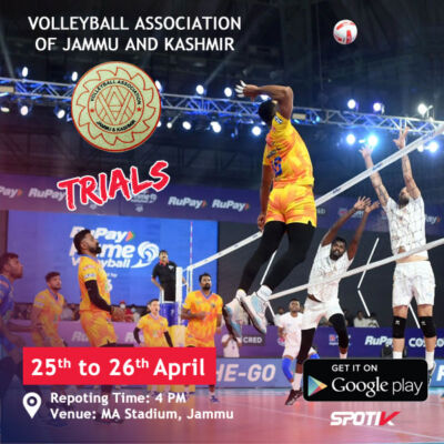 Read more about the article Volleyball Association of Jammu and Kashmir Selection Trials