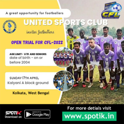 Read more about the article United Sports Club CFL Senior Team Trials.