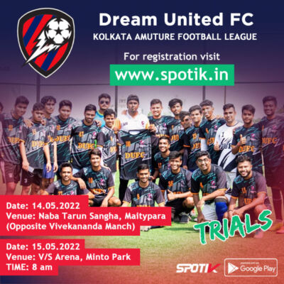 Read more about the article Dream United FC Trials, Kolkata