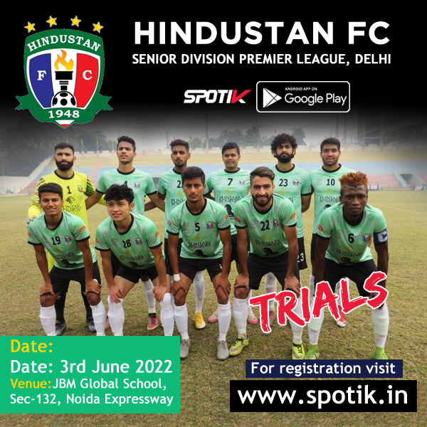 Read more about the article Hindustan FC Senior Division Trials, New Delhi.