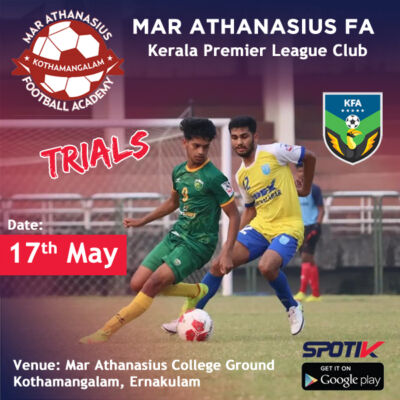 Read more about the article MAR Athanasius College Football Team Trials, Kerala