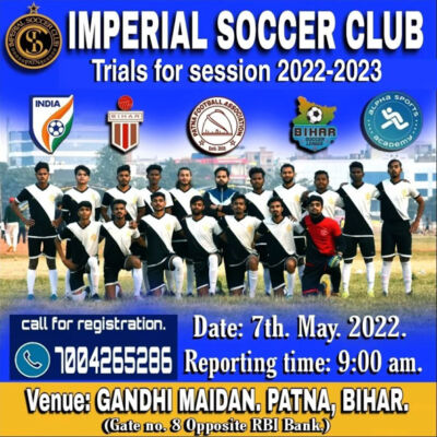 Read more about the article Imperial Soccer club Trials, Patna