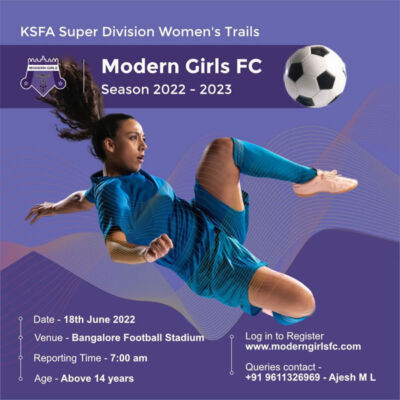 Read more about the article Modern Girls FC Trials, Bengaluru.