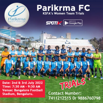 Read more about the article Parikrma FC Women Team Trials, Bengaluru.