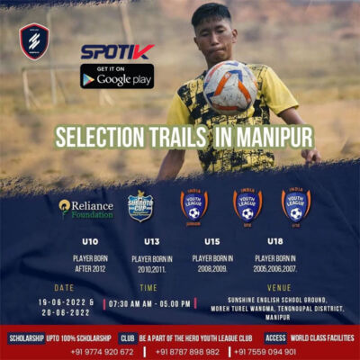 Read more about the article Sportto Club Football Kerala, Manipur Trials.