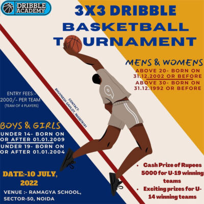 Read more about the article 3X3 Dribble Basketball Tournament, Noida