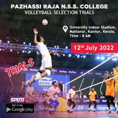 Read more about the article Pazhassi Raja N.S.S. College Volleyball Trials, Kerala.