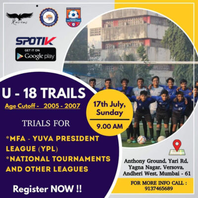 Read more about the article Ravens FC U18 Selection Trials, Mumbai