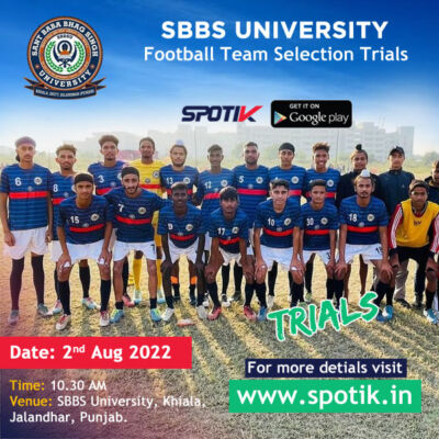 Read more about the article SBBS University Football Team Trials, Jalandhar.