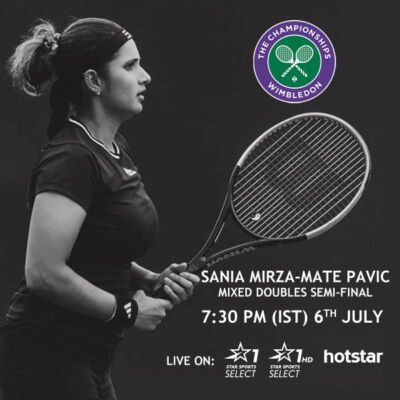 Read more about the article Sania Mirza and Mate Pavic Wimbledon 2022 mixed doubles semifinal Livestream: When and where to watch in India LIVE