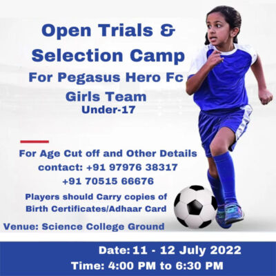 Read more about the article Pegasus Hero FC Girls Team Trials, Jammu.