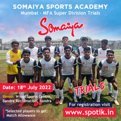 Read more about the article Somaiya Sports Academy Super Div Trials, Mumbai.