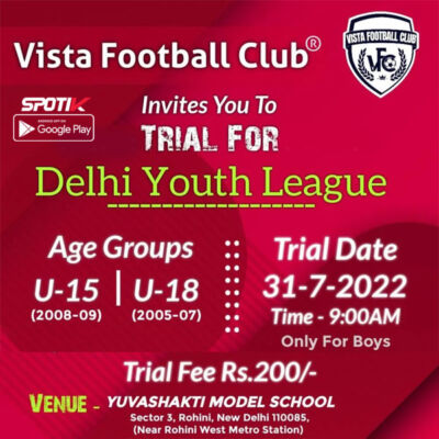 Read more about the article Vista FC Delhi Youth League Trials.